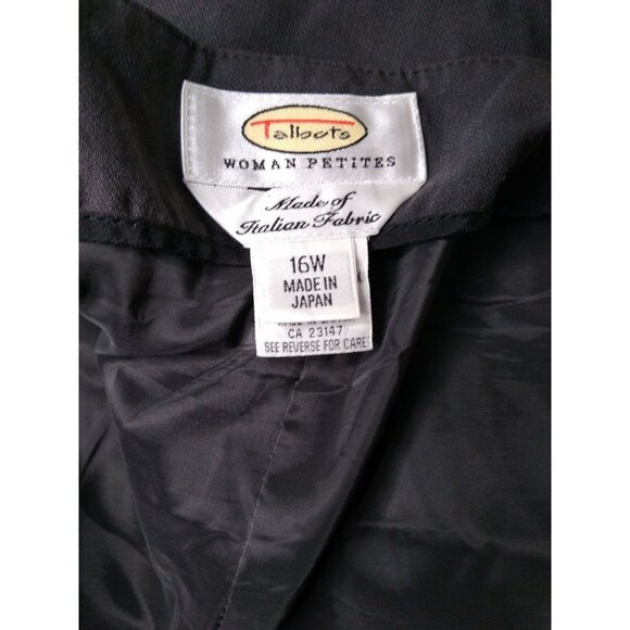 Talbots Woman Petites 16W Gray Wool Blend Lined Pants Stretch Italian Fabric Vtg - Picture 7 of 8